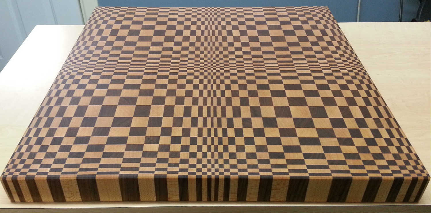 Bloc de boucher en damier