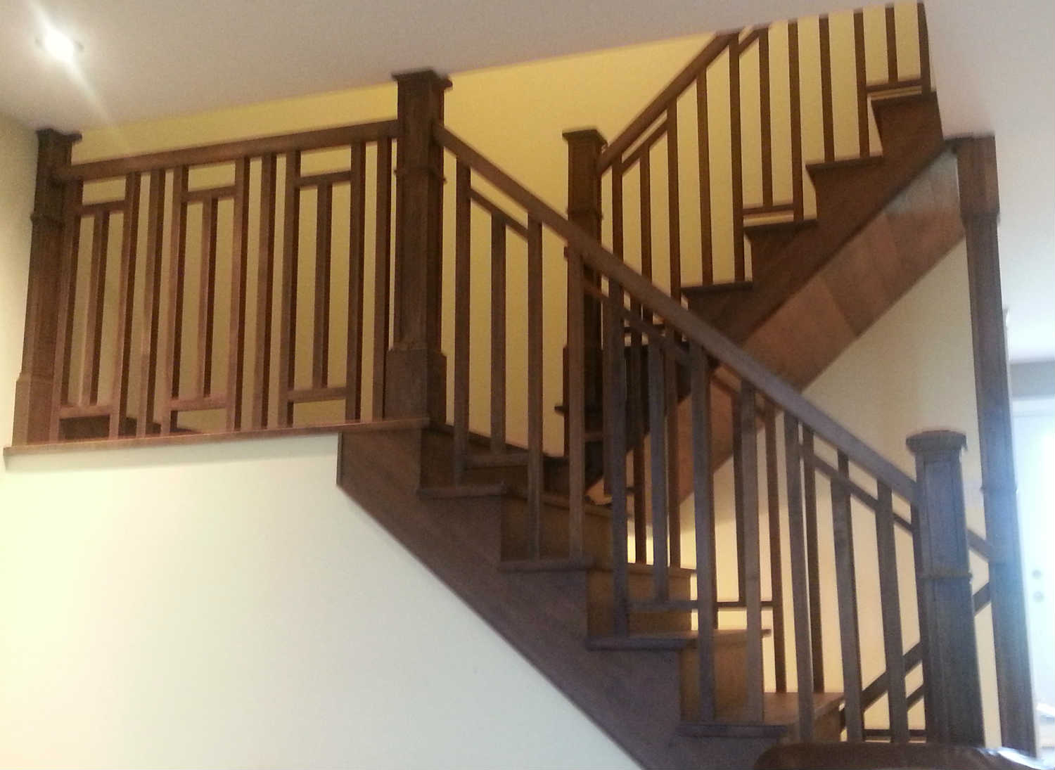 Escalier à paliers multiples